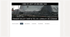 Desktop Screenshot of fraservalleytarp.com