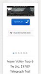 Mobile Screenshot of fraservalleytarp.com