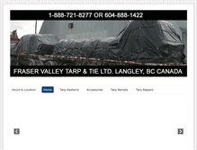 Tablet Screenshot of fraservalleytarp.com